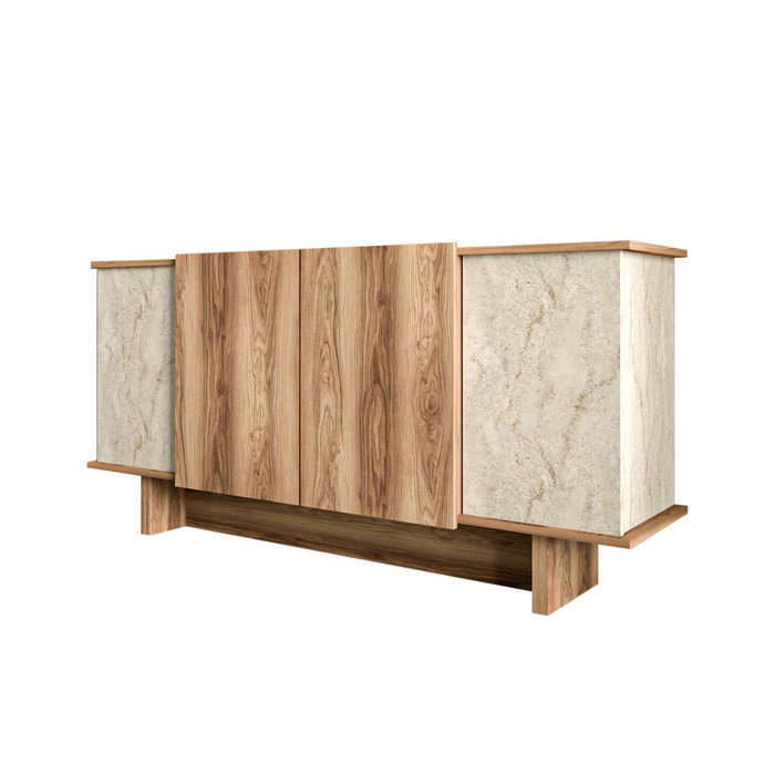 Hanah Home Diana - Travertino, Walnut